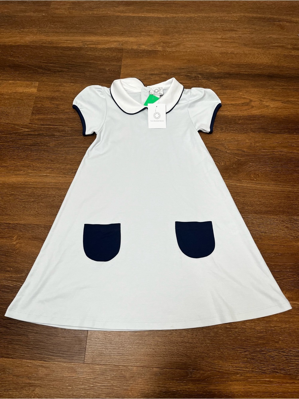 The Proper Peony Blue And Navy Dress Size 7